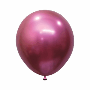 Bioloons Rundballon Chromglanz Pink (45cm) - Frei von Schadstoffen