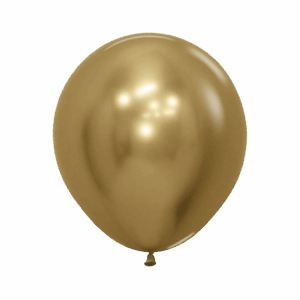 Bioloons Rundballon Chromglanz Gold (45cm) - plastikfrei verpackt