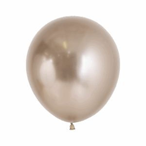 Bioloons Rundballon Chromglanz Champagner (45cm) - Nachhaltige Deko