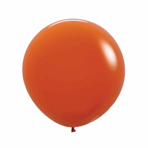 Bioloons Riesenballon Dunkelorange (60cm) - 100% Naturlatex
