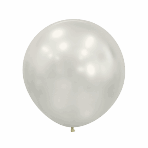Bioloons Riesenballon Weiße Auster seidenmatt (60cm) - 100% Naturlatex