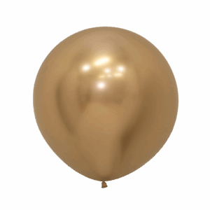 Bioloons Riesenballon Chromglanz Gold (60cm) - 100% Naturlatex
