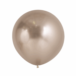 Bioloons Riesenballon Chromglanz Champagner (60cm) - plastikfrei verpackt