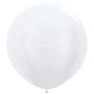 Bioloons Riesenballon Samt Weiß (90cm) - biologisch abbaubar