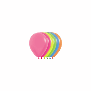 Bioloons Mini-Ballon Neon Mischung (12.5cm) - 100% Naturlatex