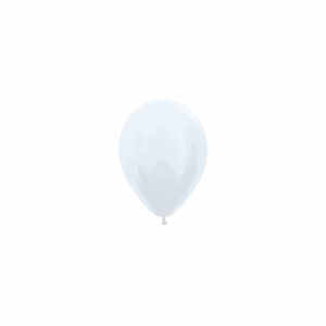 Bioloons Mini-Ballon Samt Weiß (12.5cm) - für Dekorationen