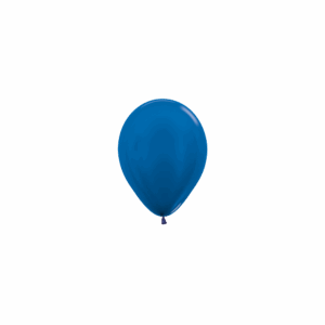 Bioloons Mini-Ballon Blau Metallic (12.5cm) - für Dekorationen