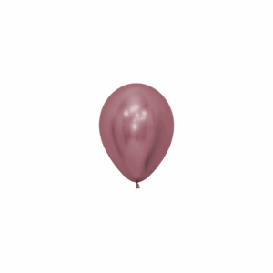 Bioloons Mini-Ballon Chromglanz Rosa (12.5cm) - Premium Qualität