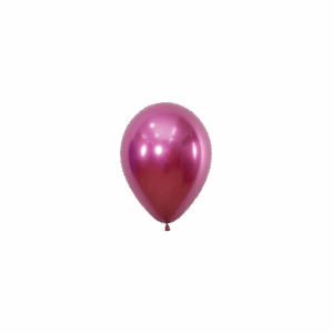 Bioloons Mini-Ballon Chromglanz Pink (12.5cm) - für Dekorationen