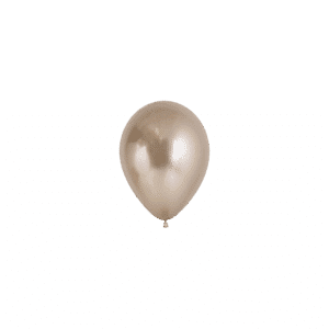 Bioloons Mini-Ballon Chromglanz Champagner (12.5cm) - 100% Naturlatex