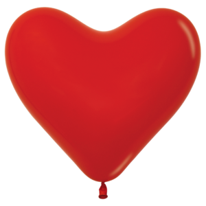 Roter Herzluftballon — schon ab 1 Stück bestellbar