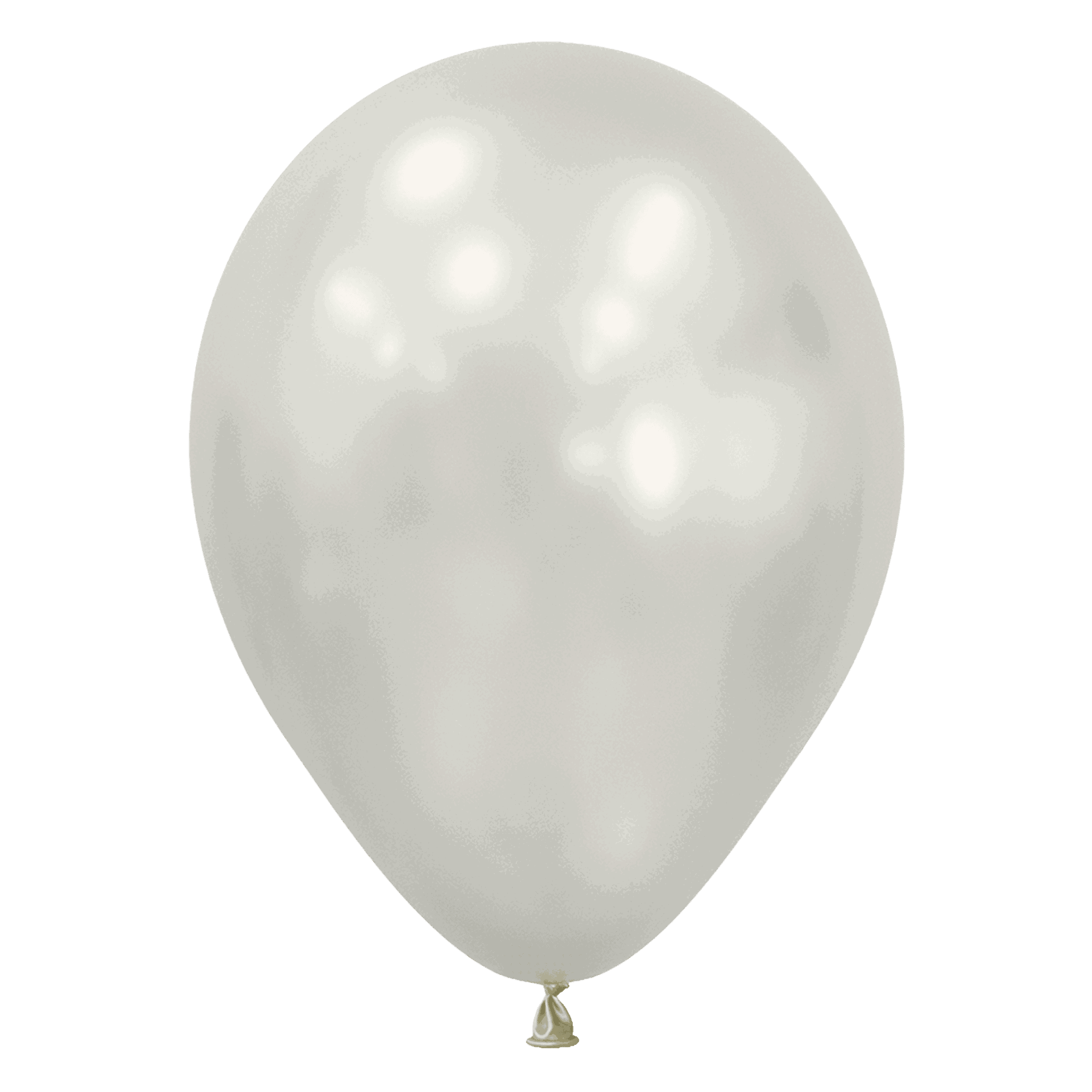 Bioloons Rundballon Weiße Auster seidenmatt (30cm) - TÜV-zertifizierte Qualität