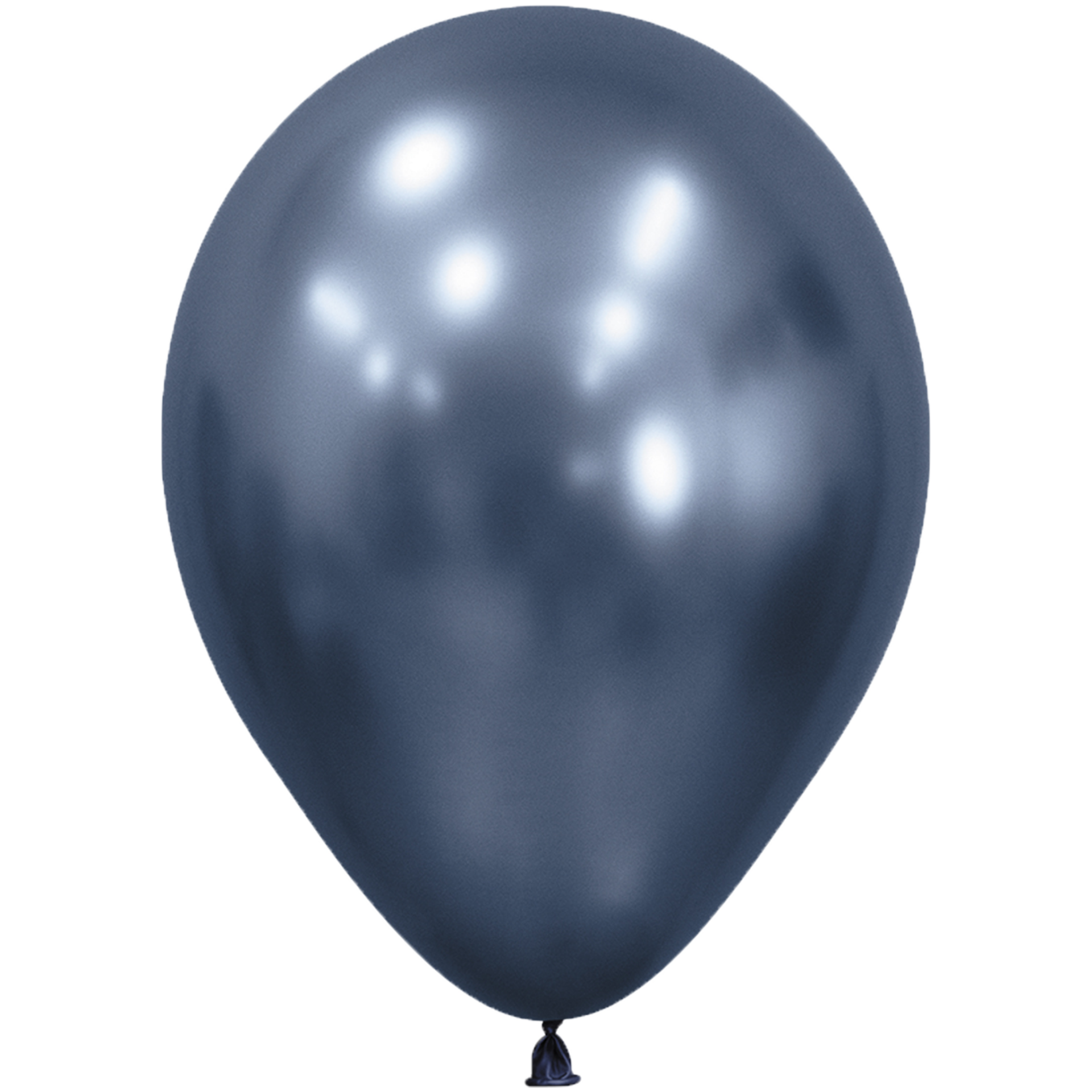 Bioloons Rundballon Chromglanz Galaxy Blau (30cm) - TÜV-zertifizierte Qualität