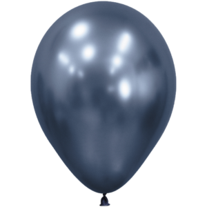 Bioloons Rundballon Chromglanz Galaxy Blau (30cm) - TÜV-zertifizierte Qualität