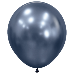 Bioloons Rundballon Chromglanz Galaxy Blau (45cm) - plastikfrei verpackt