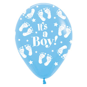 Bioloons Mini-Ballon Hellblau It's a Boy