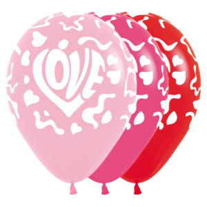 Bioloons Rundballon bunt sortiert Herz