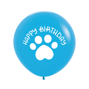 Bioloons Riesenballon Blau Happy Birthday