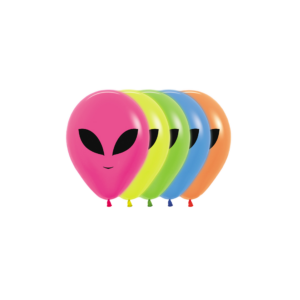 Bioloons Mini-Ballon bunt sortiert Alien (12.5cm) – ideal für Dekoration - TÜV-zertifizierte Qualität